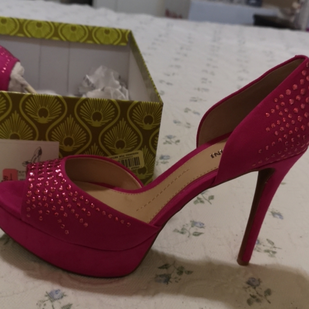 Fuschia flame Gianni bini heels - Picture 2 of 4